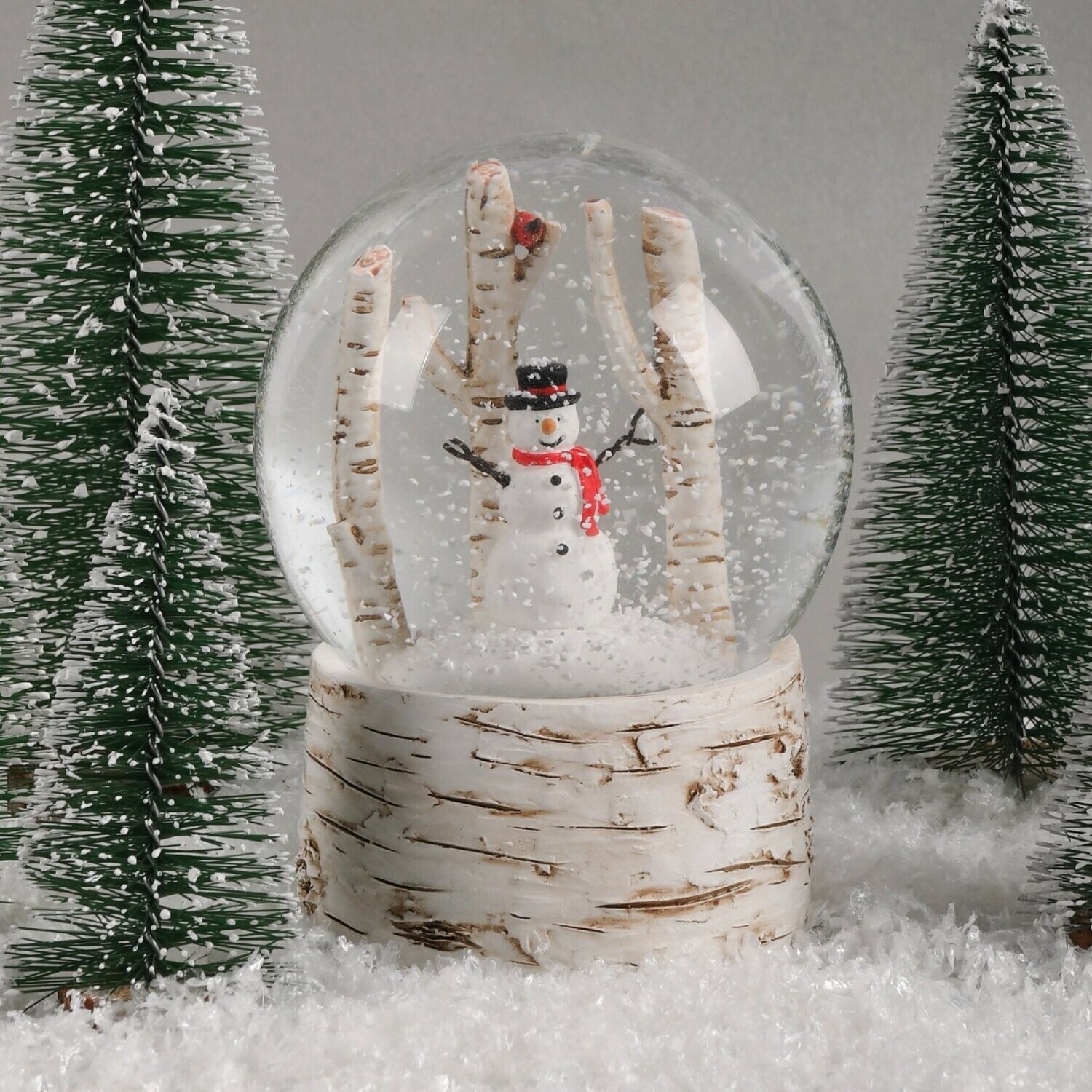 Snowman Birchwood Forest Snow Glob