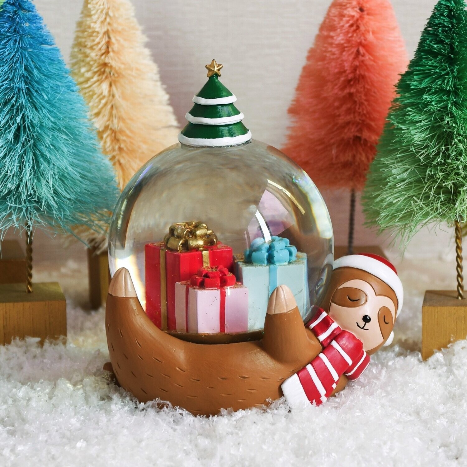 Christmas Sloth Snow Globe