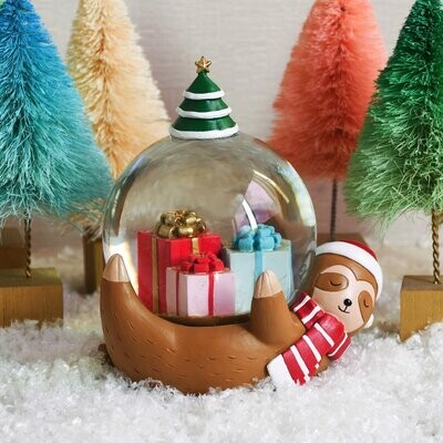 Christmas Sloth Snow Globe