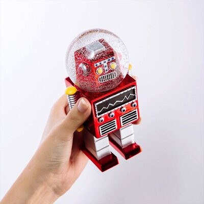 Robot Snowglobe - 65mm
