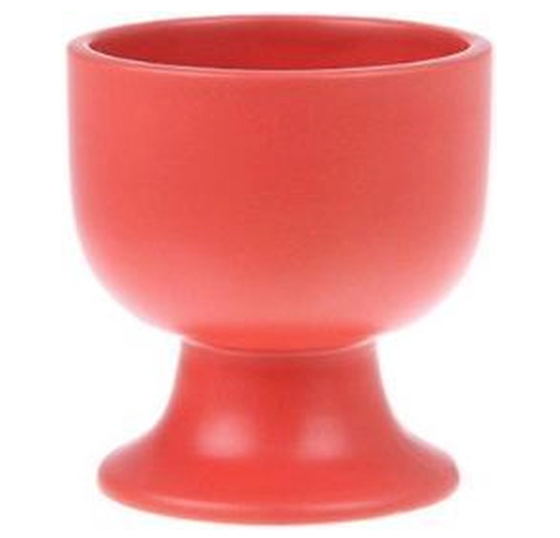 ​HKliving Bold&Basic Ceramics: mug on base matt red.