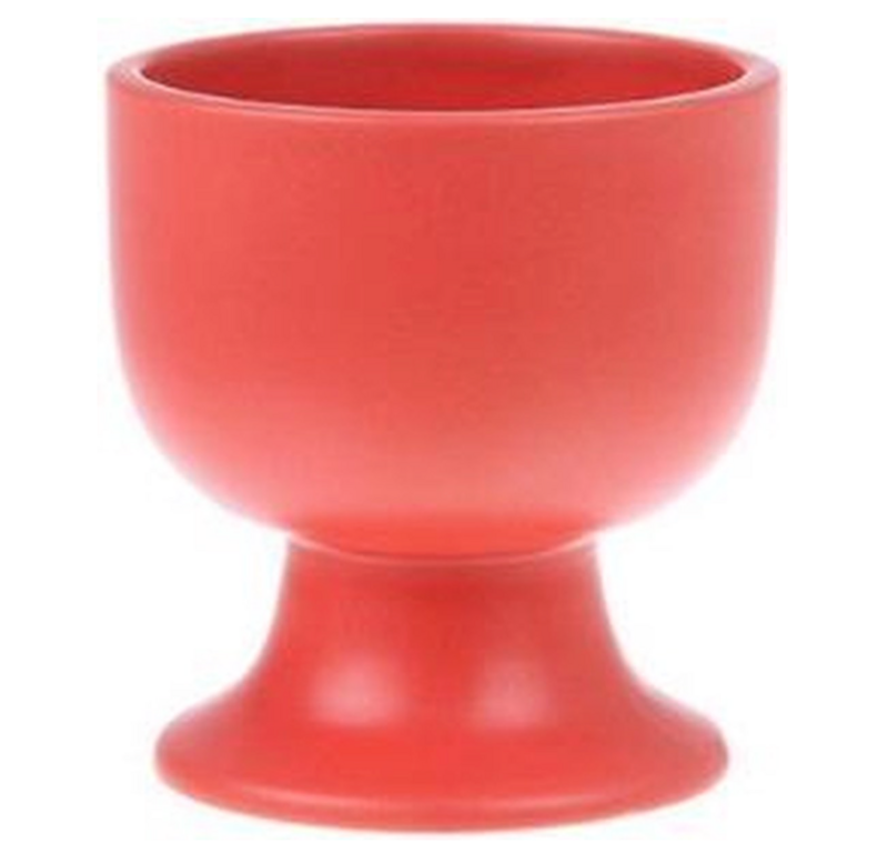 HKliving Bold&Basic Ceramics: mug on base matt red. HKliving Bold&Basic Ceramics: mug on base matt red.