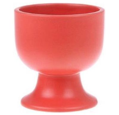 HKliving Bold&Basic Ceramics: mug on base matt red. HKliving Bold&Basic Ceramics: mug on base matt red.