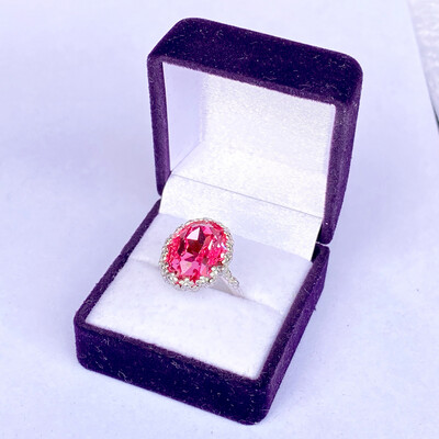 Silverring med Swarovskikristall