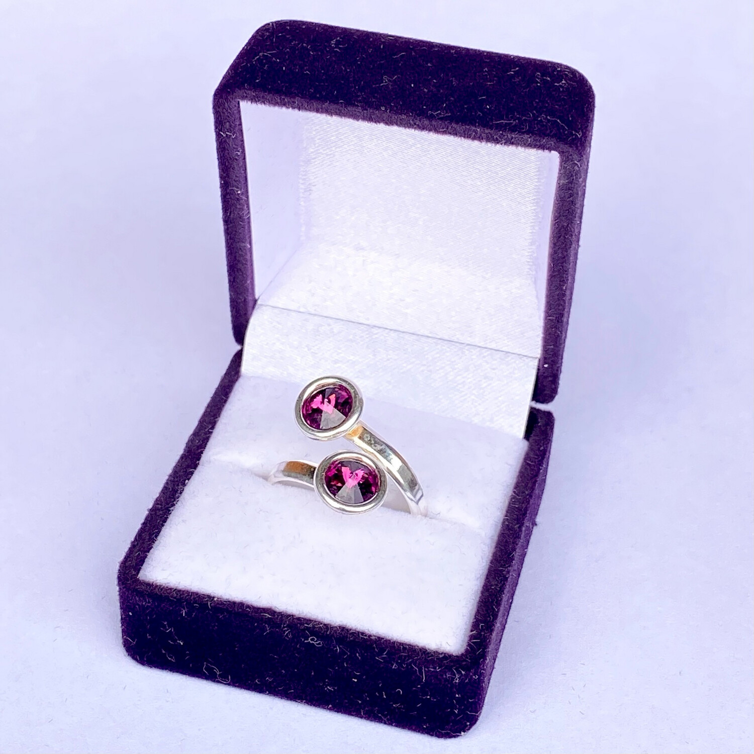Silverring med ceris Swarovski