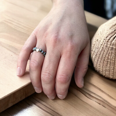 Elastisk pärlring Fridolina