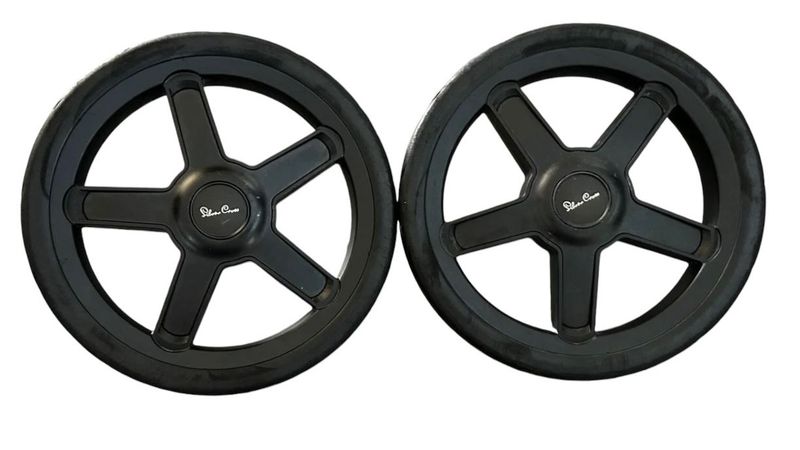 Silver Cross Wave Rear Wheels X2 Black