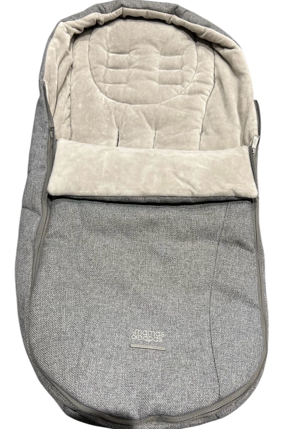 Mamas & Papas Signature Edition Footmuff In Grey Tweed