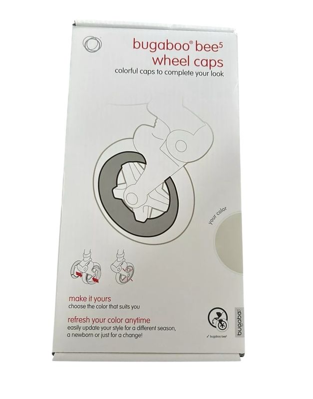 Bugaboo Bee 5 Wheels Caps In White