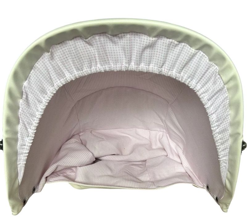 Eichhorn Vintage Pram Hood White & Pink