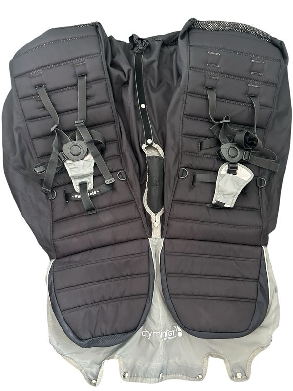 Baby Jogger City Mini GT Double Seat Fabrics & Harness Grey