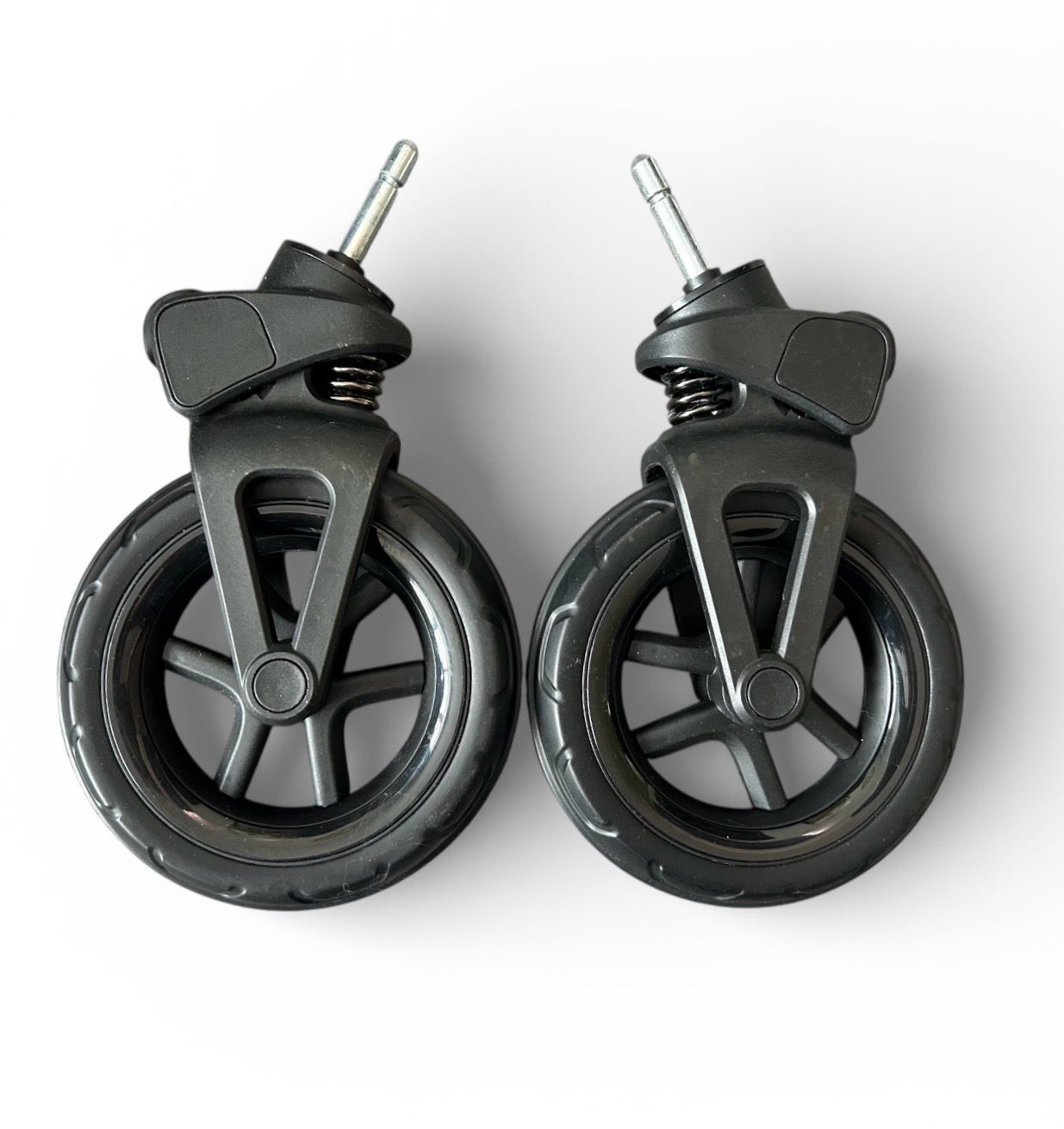 Silver Cross Dune 2 Front Wheels X2 - Black Trim NEW