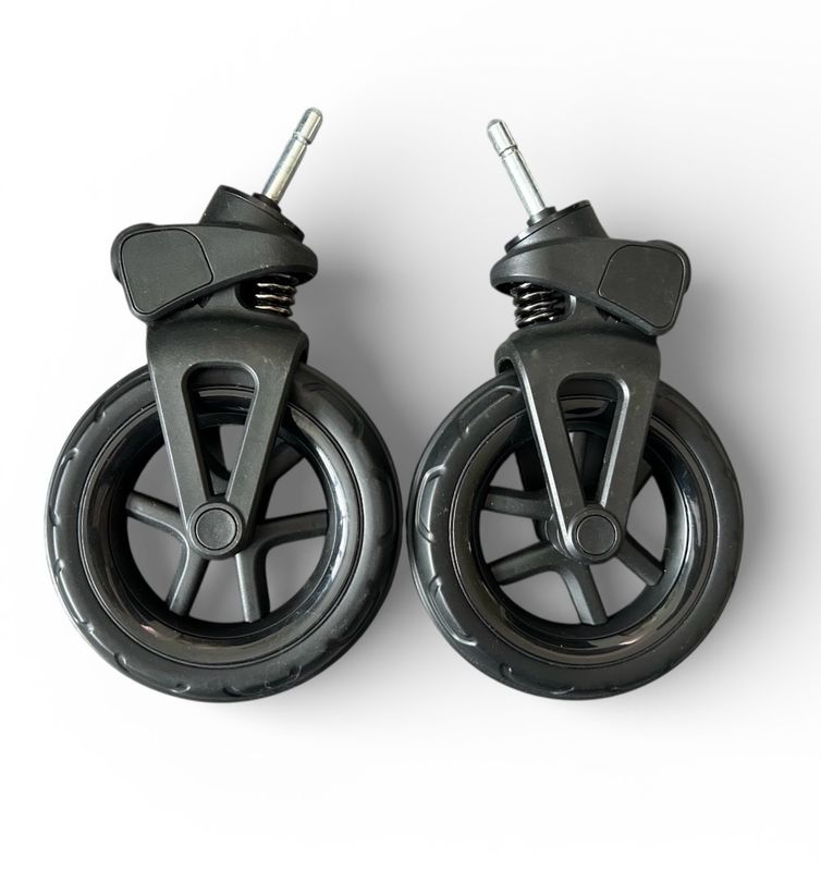 Silver Cross Dune 2 Front Wheels X2 - Black Trim NEW