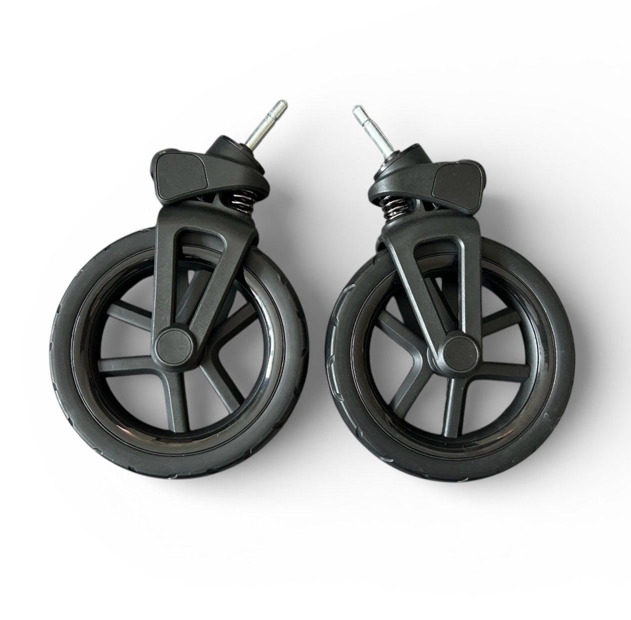 Silver Cross Reef 1 Front Wheels X2 - Black Trim NEW