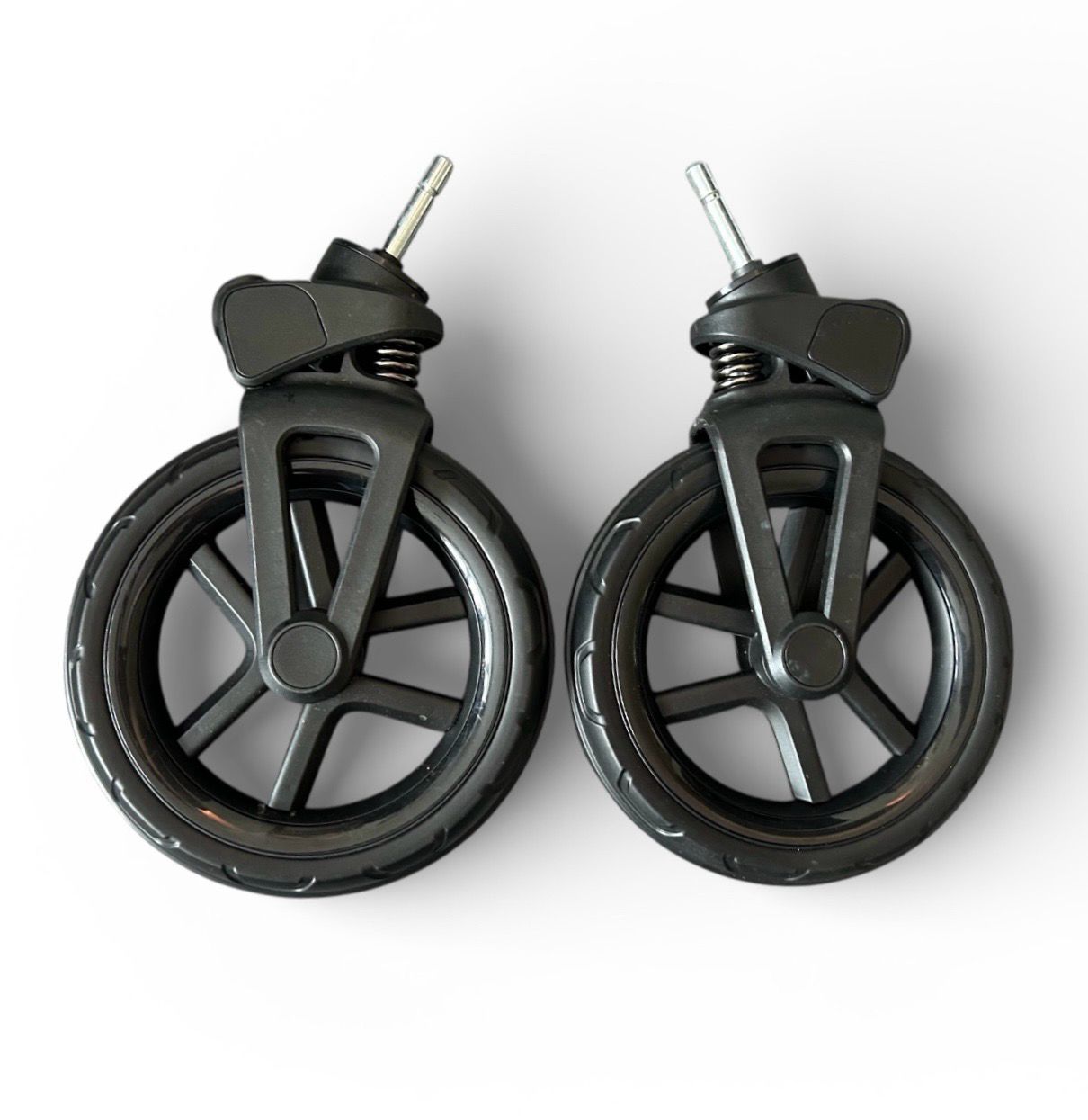 Silver Cross Reef 2 Front Wheels X2 - Black Trim NEW