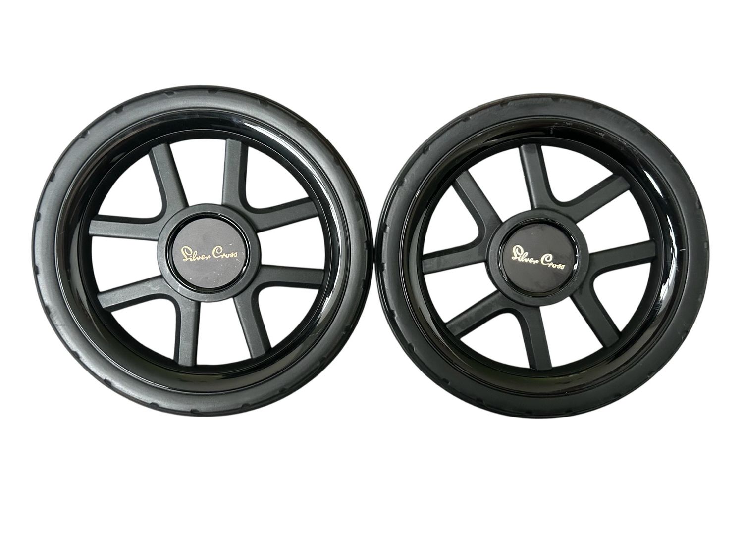 Silver Cross Reef Rear Wheels X2 - Black/Gold 001