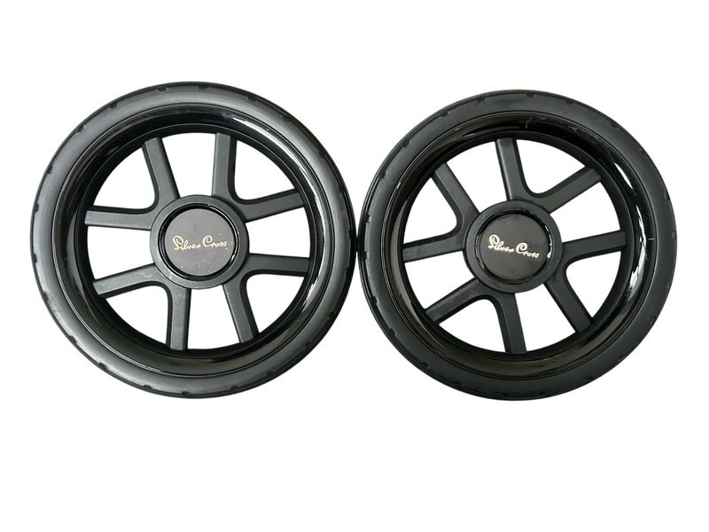 Silver Cross Reef Rear Wheels X2 - Black/Gold 001