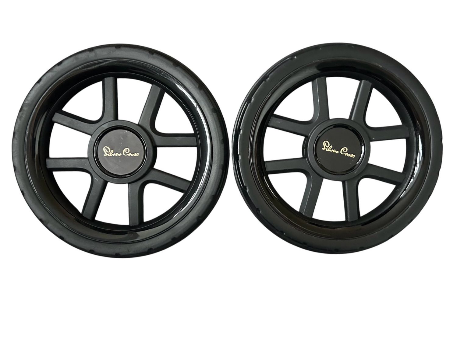 Silver Cross Reef Rear Wheels X2 - Black/Gold 002