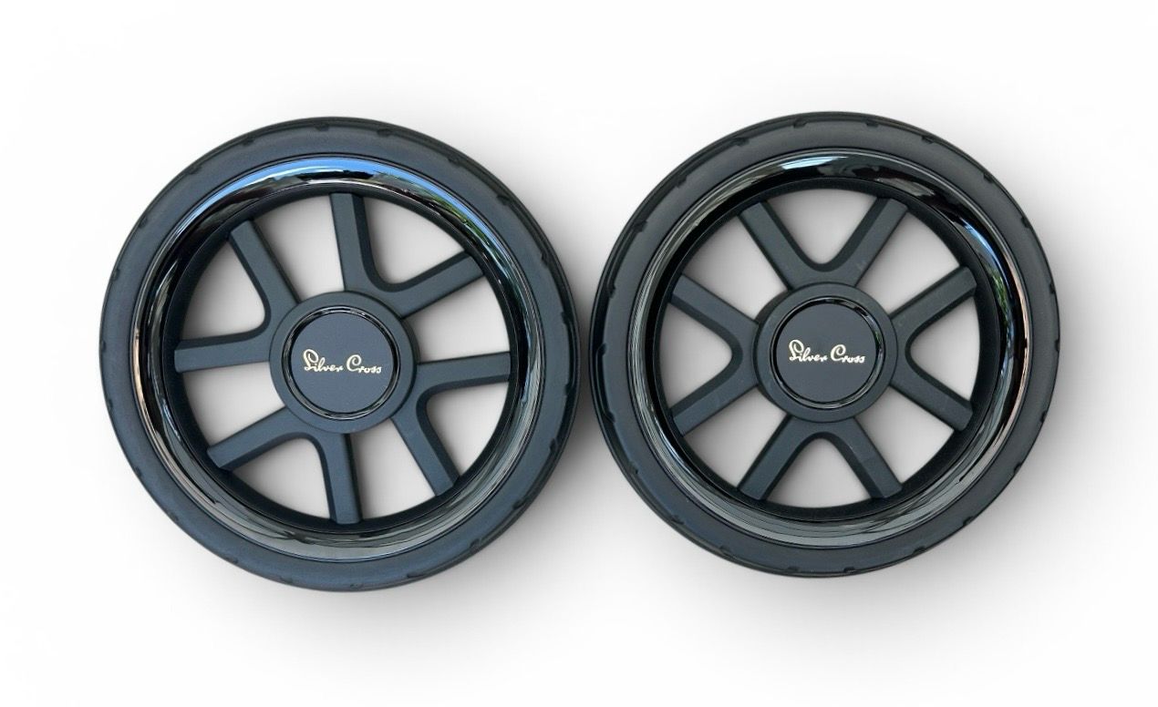 Silver Cross Reef Rear Wheels X2 - Black/Gold 001