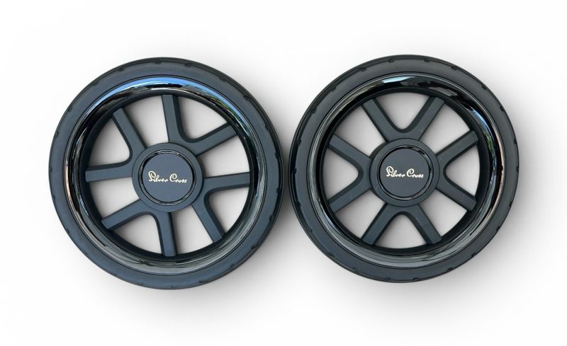 Silver Cross Reef Rear Wheels X2 - Black/Gold 001