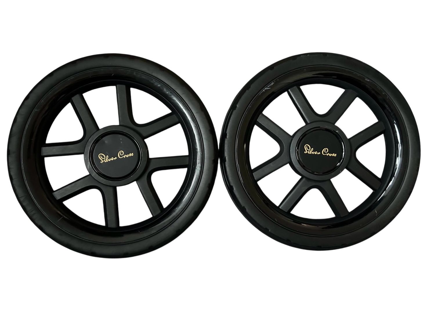 Silver Cross Reef Rear Wheels X2 - Black/Gold 003