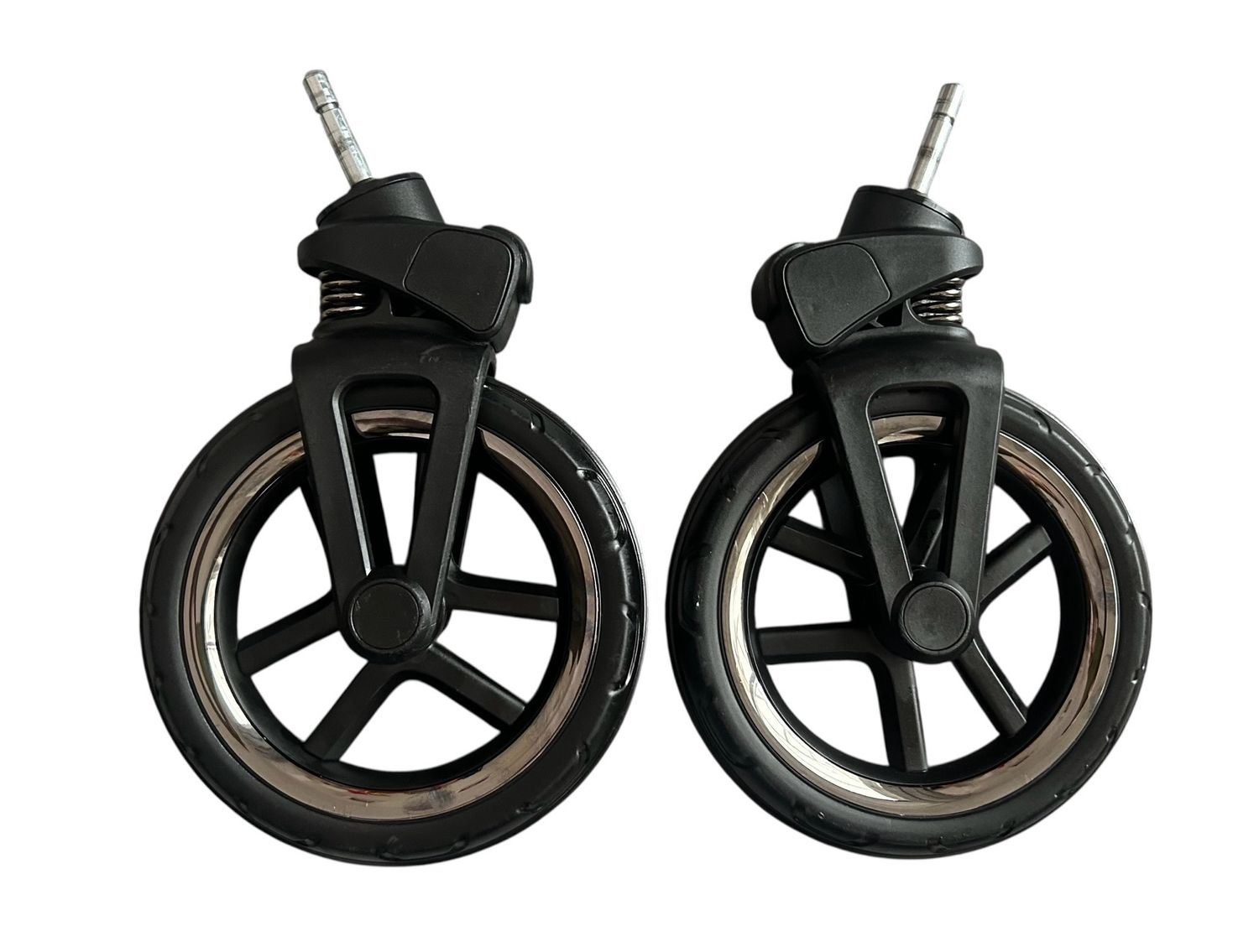 Silver Cross Reed Front Wheels X2 - Grey Trim - Paint