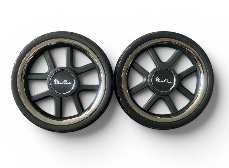 Silver Cross Reef Rear Wheels X2 - Grey Trim