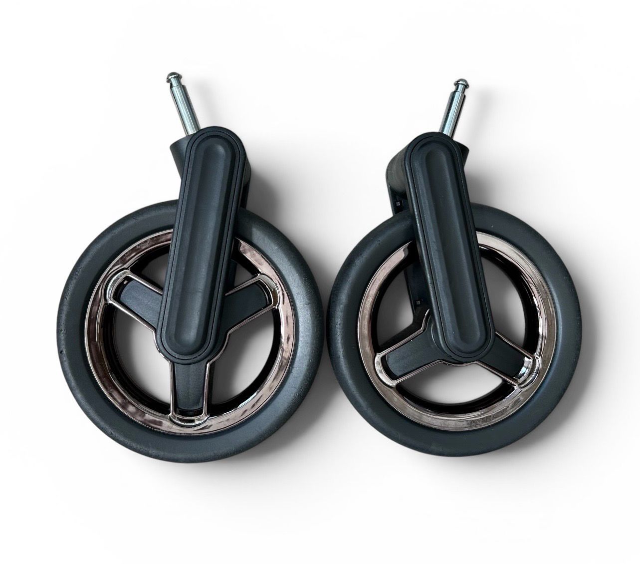 Silver Cross Pioneer Special Edition Front Wheels X2 Black/Rose Gold