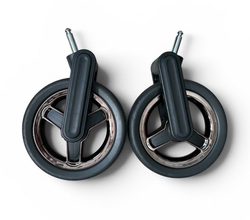 Silver Cross Pioneer Special Edition Front Wheels X2 Black/Rose Gold