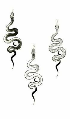 dark snake  tattu