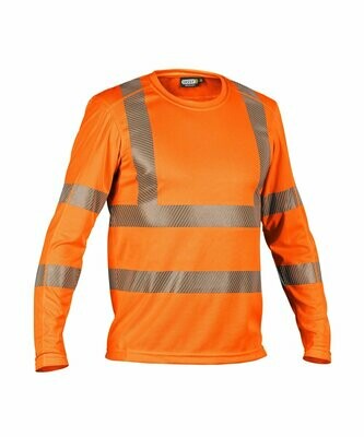 Warnschutz UV T-Shirt mit langen Ärmeln, Farbe: neonorange