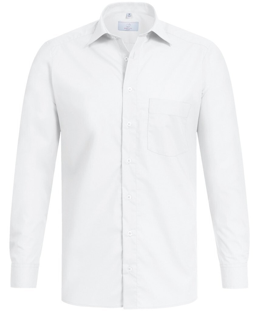 Herren-Hemd regular fit mit Stretch Langarm, Farbe: weiß