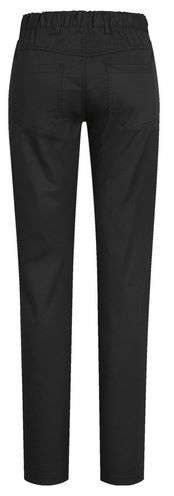 Damen Kochhose Schwarz mit Gummi hinten