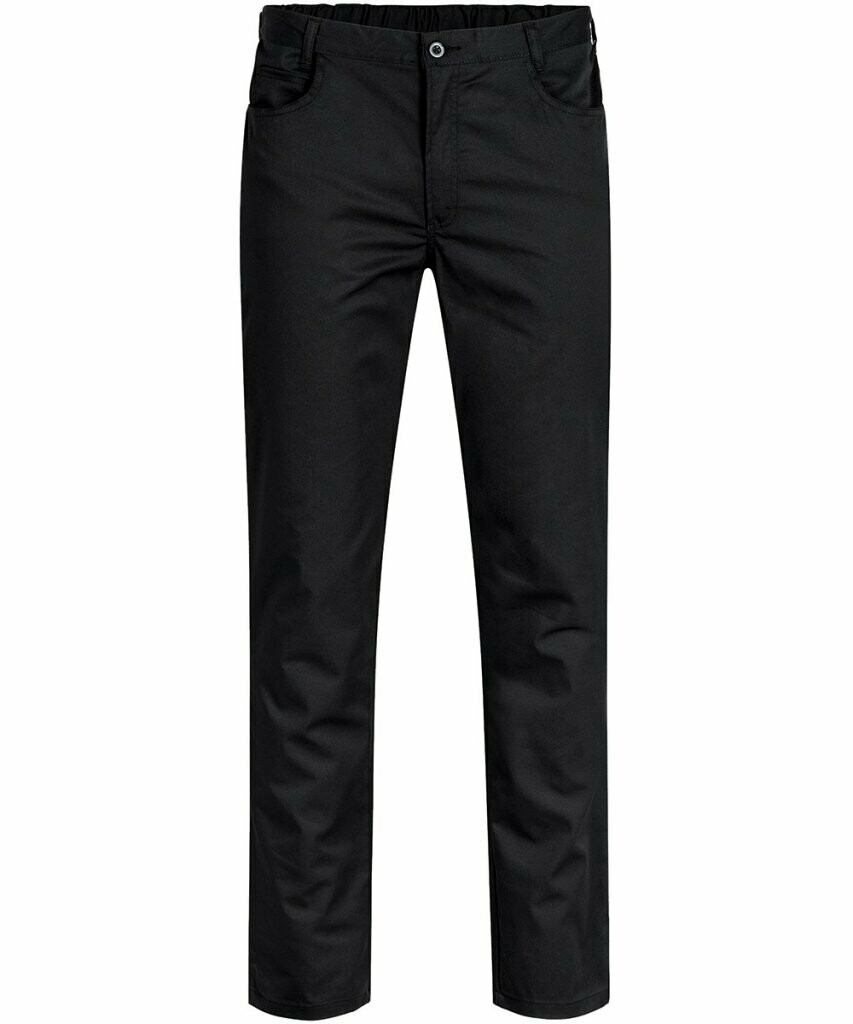 Koch und Berufshose, Mischgewebe, in schwarz,  weiß oder grau, Farbe: schwarz