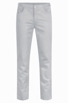 Berufshose 100% Baumwolle weiss oder lichtgrau