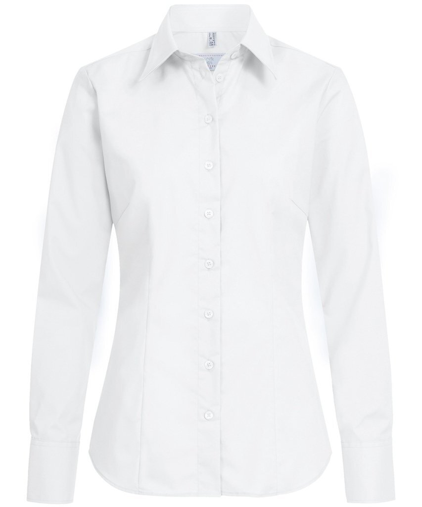 Damen-Bluse regular fit mit Stretch Langarm
