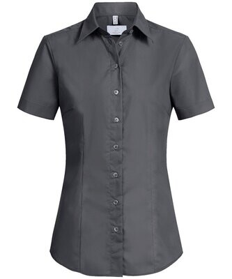 Damen-Bluse regular fit Kurzarm mit Stretch