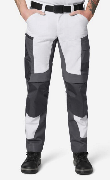 Stretch- und Canvas-Hosen mit Knietaschen