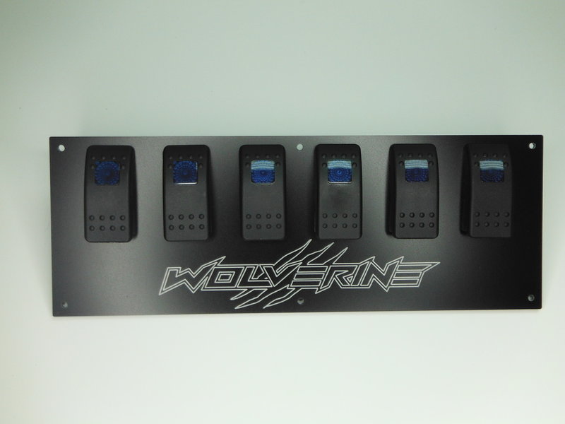 Yamaha Wolverine Switch Panel With 6 Carling Switches