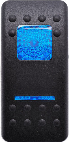 Carling Contura V Series II - ON/OFF SPST Dual lighted Blue