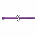 4" Cable Tie Purple 18# 10/Bag