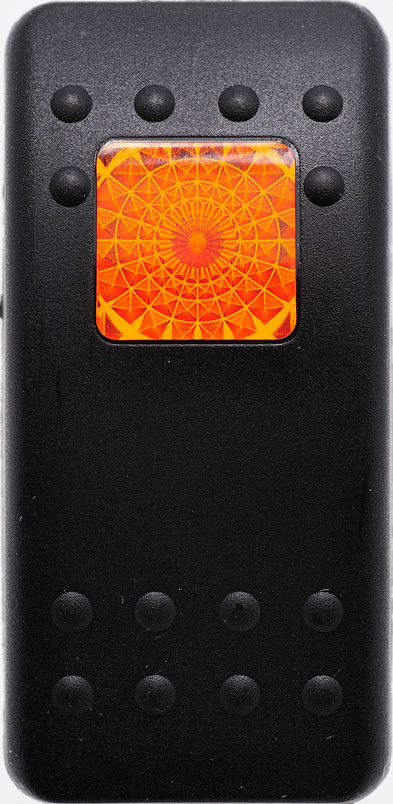 Carling Contura II SPST ON/OFF Lighted - AMBER