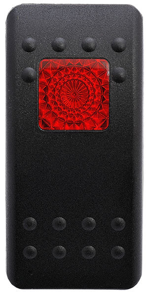 Carling Contura II SPST ON/OFF Lighted - RED