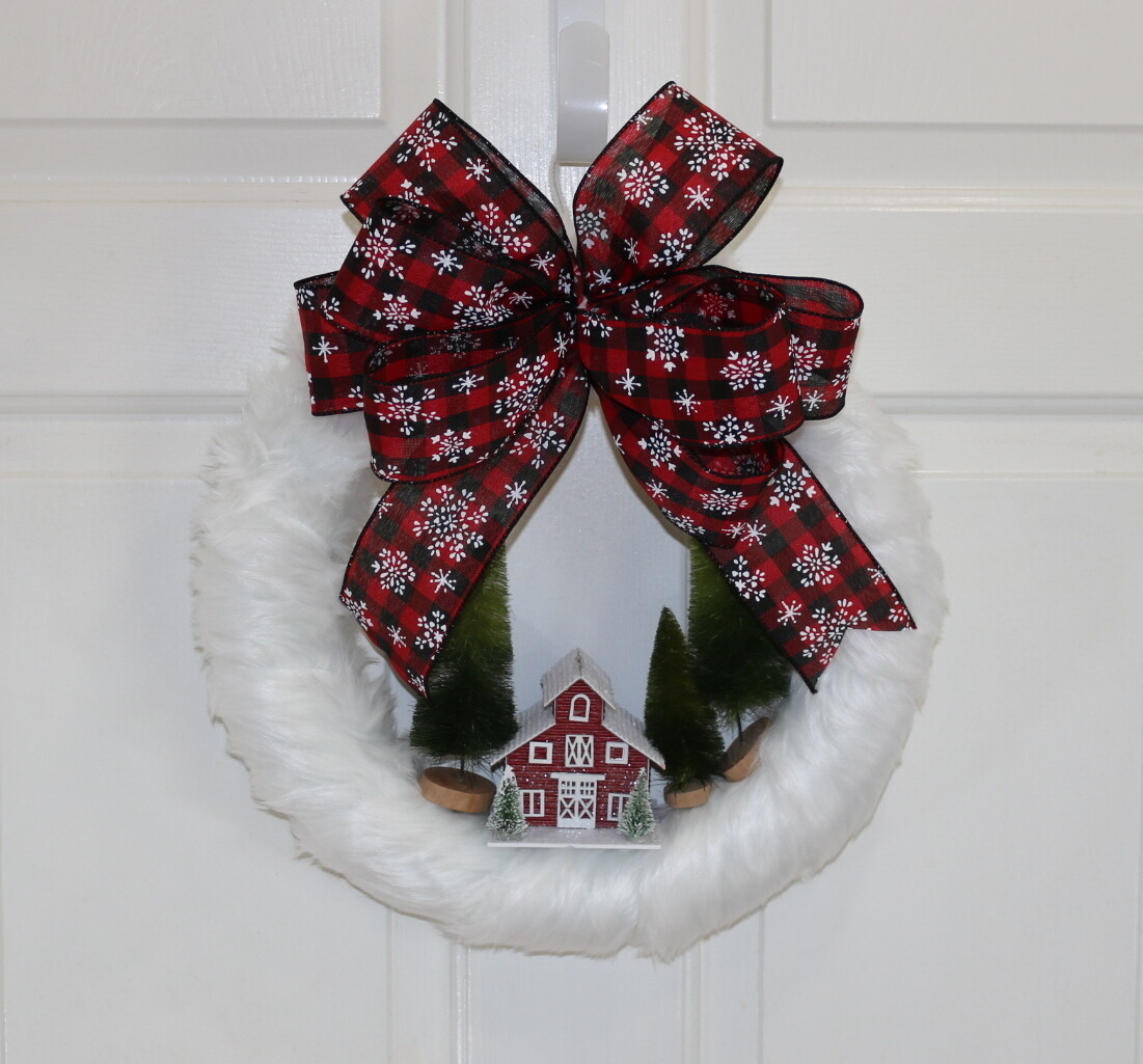 Red Barn Wreath