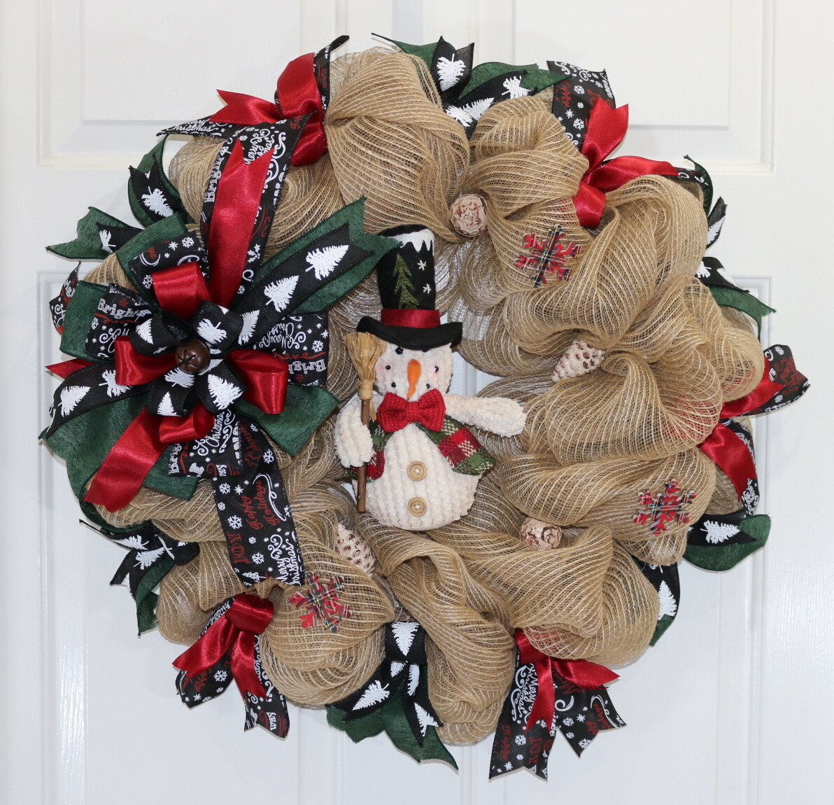 Snowman Wreath