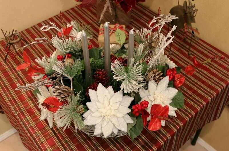 Three Candle Centerpiece