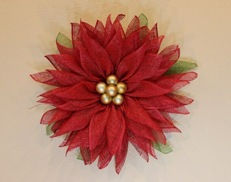 Red Wall Poinsettia