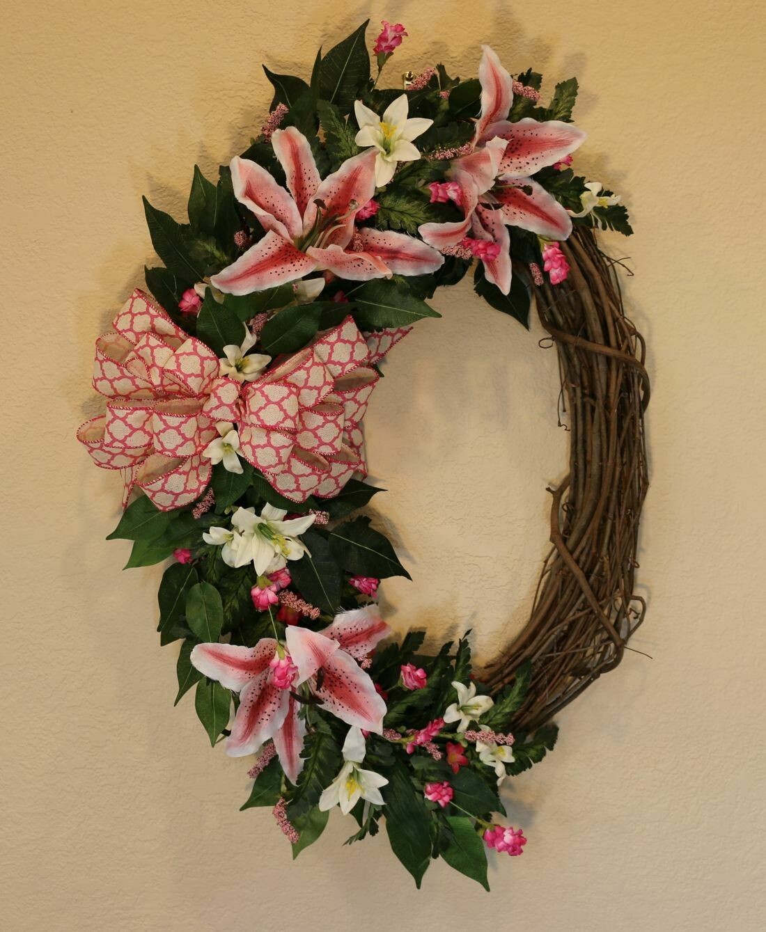 Spring Grapevine with Pink