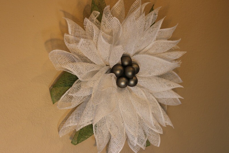 White Wall Poinsettia