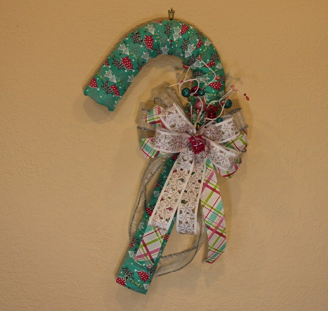 Light Blue Xmas Cane